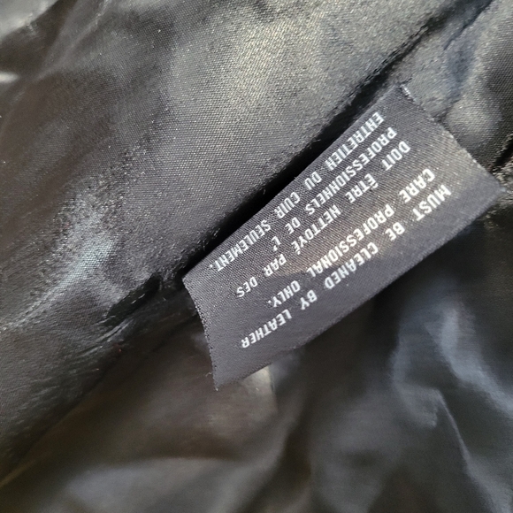 Marc New York black leather jacket - Picture 7 of 8